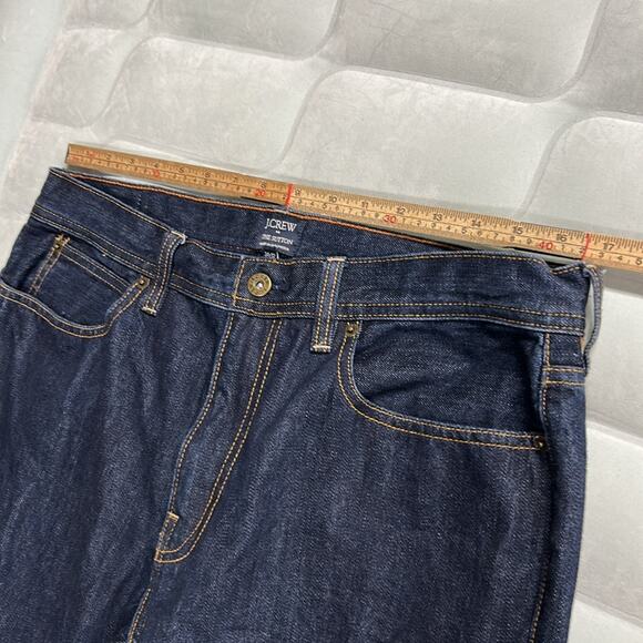 J. Crew Jeans Men's 34X32* Blue The Sutton Straight Leg Dark Wash Cotton Denim - Picture 3 of 9